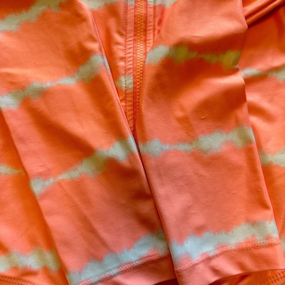 Gap Girls Neon Long Sleeve One Piece Swim Suit Size M - Picture 4 of 6
